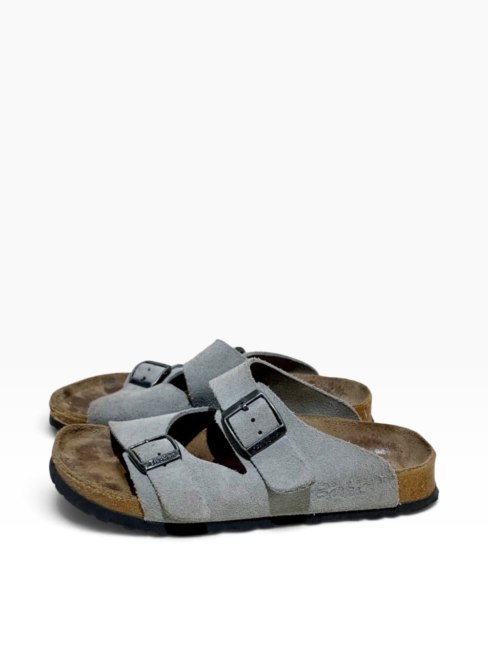 Women’s Suede Birki’s Leather Footbed Sandals Sz 5.5